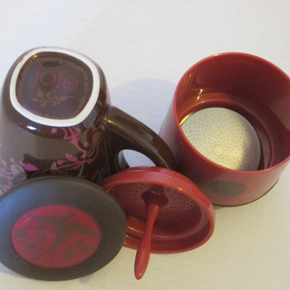 Jole Joie coffee/tea drip infuser 10 oz & mug with lid, One cup tea/coffee drip